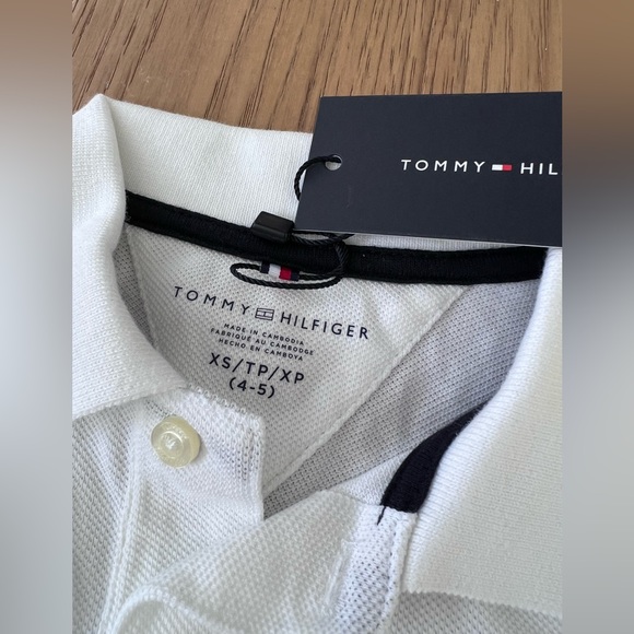 New With Tags Tommy Hilfiger Polo Gold Shirt Boys 4 5 - Picture 2 of 5